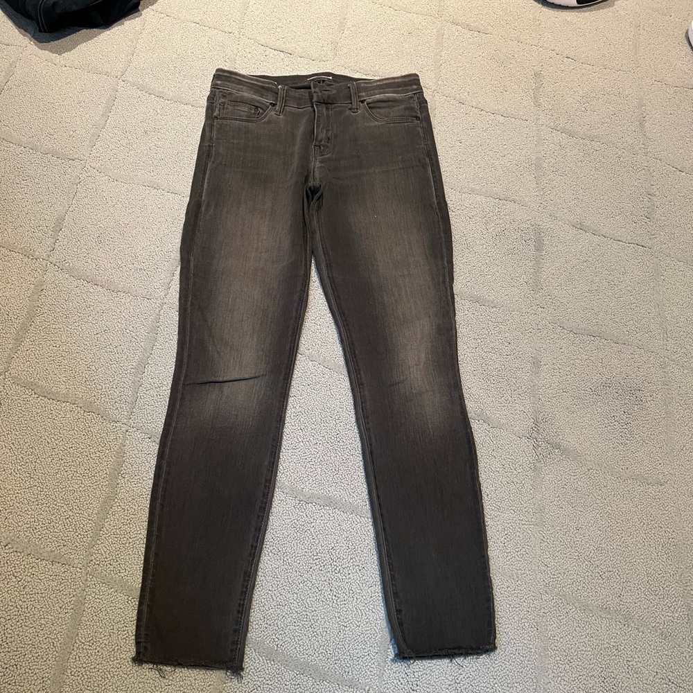Mother looker ankle gray